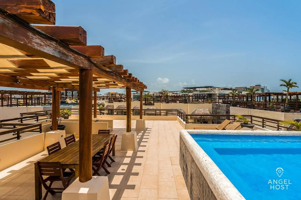 Magnificent Oceanview Rooftop Lounge With Plunge Pool Playa del Carmen