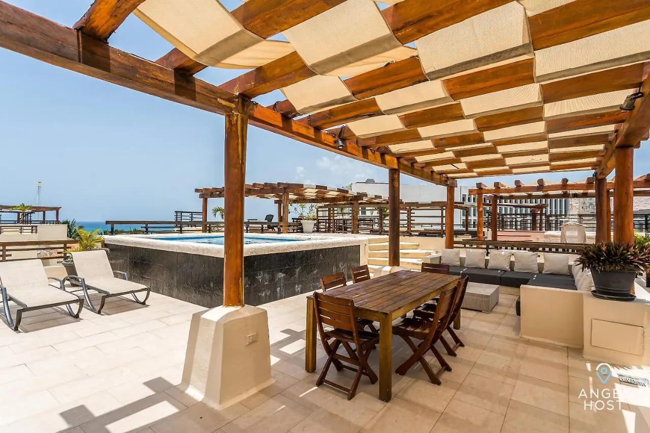 Magnificent Oceanview Rooftop Lounge With Plunge Pool Playa del Carmen